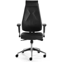 Mayer Sitzmöbel Bürostuhl MAYER SITZMÖBEL, schwarz (schwarz, alu poliert, schwarz), B:66cm H:132cm T:67cm, Stühle, Bürostuhl, "myBESTMIND"