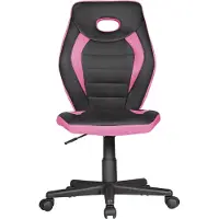 FineBuy Kinderschreibtischstuhl Pink für Kinder ab 6 mit Lehne Kinderdrehstuhl ergonomisch Kinderbürostuhl Jugendstuhl höhenverstellbar