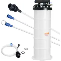 Vevor Ölabsaugpumpe 6,5L Manuell Pneumatisch Ölabsauggerät 0,4–0,8 MPa Ölwechselpumpe Auto Absaugpumpe Handpumpe Flüssigkeitsabsaugpumpe Geeignet zum Absaugen von Motoröl Getriebeöl Bremsflüssigkeit