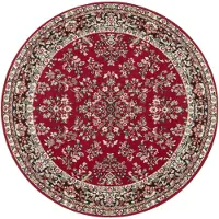 Home Collection Teppich "Halton", rund, 8 mm Höhe, Kurzflor, Orient Optik, mit Bordüre, robust, pflegeleicht, gekettelt