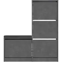 CALICOSY | Schuhschrank Alter Grijs Spaanplaat 105x118.5x26 cm | NADUVI