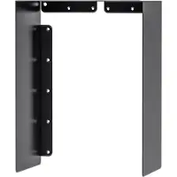 Alberts 355265 Vogelhäuschen U-Schutzdach, Nistkasten aus Stahl in mattschwarz, Vogelnest zum aufhängen oder hinstellen, Größe 130 x 120 x 100 mm