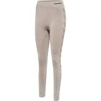 Hummel hmlCI Seamless Mid Waist Tights Damen driftwood melange XS