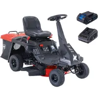 Scheppach Benzin-Aufsitzrasenmäher MR230-61 | 6,0PS / 4,4kW 4-Takt-Benzinmotor | 61cm Schnittbreite | 150L Fangsack | Elektro-Start | 4 Vorwärtsgänge