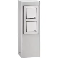 LCD 020 Steckdosensäule edels.m. 2Steckdosen