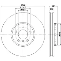Hella Bremsscheibe PRO 8DD 355 120-891