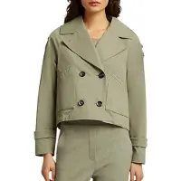 Beaumont Damen Jacken Gracy Short Trench - Groen - Größe 42