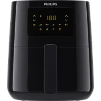 Philips Airfryer Compact 3000 Series, Heißluftfriteuse, 0.8 kg, Touchscreen, energieeffizient, Schwarz (HD9252/90)