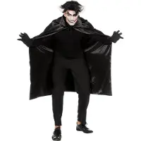 Coppens Schwarzes Vampircape für Erwachsene