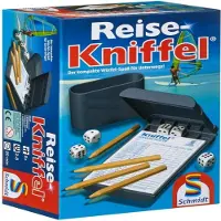 Schmidt Spiele Reisespiel Würfelspiel Reise-Kniffel mit Zusatzblock 49091