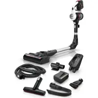 Bosch BSS715CARP Stabstaubsauger/Elektrischer Besen 2-in-1-Stabstaubsauger Akku Trocken Beutellos 0,3 l Schwarz, Silber, Weiß 5 Ah