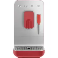 Smeg BCC02BLMEU/WHMEU/TPMEU/RDMEU/BLMUK Vollautomatische Espressomaschine, Edelstahlgehäuse, Integriertes Mahlwerk, Milchaufschäumer