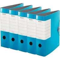 Leitz Qualitätsordner SOLID, DIN A4, Rückenbreite 82 mm, 5 Stück, hellblau