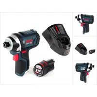 Bosch GDR 12V-105 Akku Drehschlagschrauber 12V 105Nm 1/4" + 1x 3,0 Ah Akku + Ladegerät