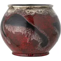 Bloomingville Souha Blumentopf | Rot | Steingut | 82060114