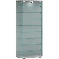 VCM Holz Glas Stand Vitrine Regal Cenila XL