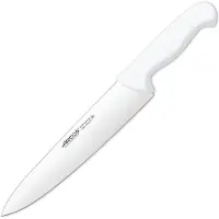 Arcos Kochmesser Farbe - Prof 292224 aus Nitrum-Edelstahl und mango ergonomisches weißes Polypropylen mit 25 cm Klinge, Vitrine