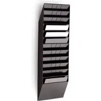 Durable Prospektspender Flexiboxx 12, 12 Spender, A4, quer, schwarz