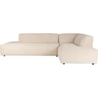 Zuiver Fat Freddy Ecksofa Cordstoff Rechts Natur/ Beige