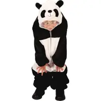 Thetru Kinder Overall Panda, schwarz/weiss