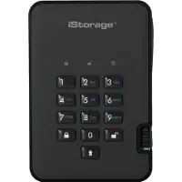 ISTORAGE diskAshur2 256-bit 500GB USB 3.2 secure encrypted hard drive - Black IS-DA2-256-500-B, 500 GB, 3.2 Gen 1 (3.1 Gen 1), 5400 RPM, Schwarz