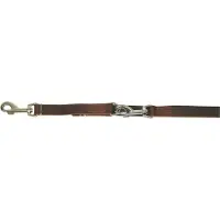 Kerbl VEGAS Führleine braun, 22 mm 240 cm, genäht, ausschnallbar