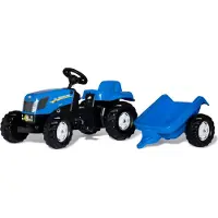 Rolly Toys Kid NH T 7040 Trettraktor mit Anhänger, Maße: 134x47x52 cm; 01 307 4