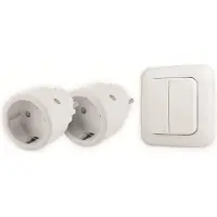 Smartwares SH4-99575, Tasten, Weiß, Kunststoff, IP20, 433.92 MHz, 2 Kanäle