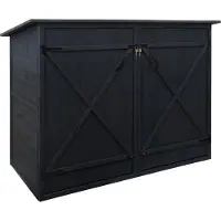 Mendler 1er-Fahrradgarage MCW-H60, Fahrradbox Geräteschuppen Gerätehaus, MVG abschließbar 152x184x98cm anthrazit