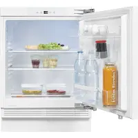 Exquisit Unterbau Vollraumkühlschrank UKS140-V-FE-010E | Nutzinhalt: 138 L | Alarm | Schnellkühlen | Festtürmontage | Ohne Gefrierfach