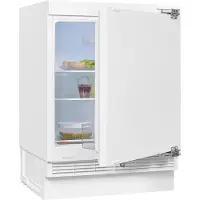 Exquisit Unterbau Vollraumkühlschrank UKS140-V-FE-010E | Nutzinhalt: 138 L | Alarm | Schnellkühlen | Festtürmontage | Ohne Gefrierfach