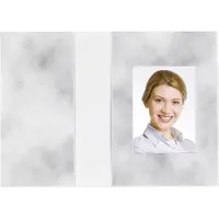 Daiber 1x100 Passbildmappen Wolkendesign 36x50 mm