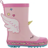 FLA Europe Leomil Mädchen Gummistiefel in Rosa, Größe 23