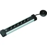 Bachmann CONNECTUS Steckdosenleiste 6x Schutzkontakt, Fußschalter, Kunststoff, 1,5 m