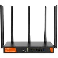 Tenda W30E AX3000, Dual-Band (2,4 GHz/5 GHz), Ethernet/LAN, Schwarz, Tabletop-Router