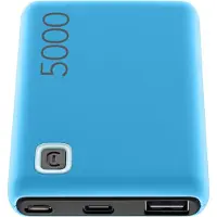 Cellularline Power Bank ESSENCE 5000, 5000 mAh, Lithium Polymer (LiPo), 12 W, Blau