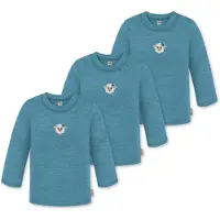 Normani 3er Pack Baby Merino Longsleeve „Taupo" - 9467