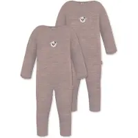 Normani 2er Pack Baby Merino Strampler „Tangoio" - 9593