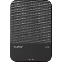 Native Union (Re)Classic Power Bank – magnetische Powerbank mit 10000 mAh, kompatibel mit MagSafe und Qi2, USB-C-Kabel – USB-C 15 cm im Lieferumfang enthalten (schwarz)