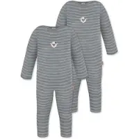 Normani 2er Pack Baby Merino Strampler „Tangoio" - 9593