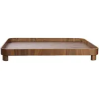Asa selection Tablett Wood Dark With Feet Brown 45,5 x 36 cm