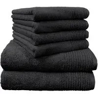 Dyckhoff Handtuch Set "Brillant", Set, 6 tlg., Walkfrottee, mit Streifenbordüre;4 Handtücher (50x100cm), 2 Duschtücher (70x140cm)