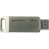 Goodram ODA3, 16 GB, USB Type-A / USB Type-C, 3.2 Gen 1 (3.1 Gen 1), 60 MB/s, Drehring, Silber