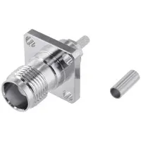 Telegärtner TNC-Kabeleinbaubuchse mit Flansch 50 Ohm, crimp/crimp, A2903, Z54, G07 (RG-316/U)