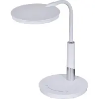 ActiveJet LED Schreibtischlampe AJE-RAYA RGB WHITE, Weiß, Synthetisch, Schlafzimmer, Kinderzimmer, Esszimmer, Homeoffice, Wohnzimmer, Weiß, IP20, 64 Glühbirne(n)