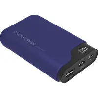 RealPower PB-7500C Navy Blue, 7500 mAh, Schwarz, Blau