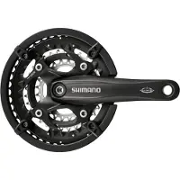Shimano Trekking FC-T521 Octalink Kurbelgarnitur 3x10-fach 44-32-24 Zähne schwarz 170mm 2022 Kurbelgarnituren