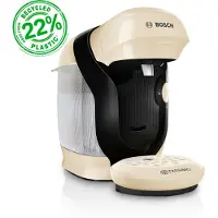 Bosch TAS117E, Pad-Kaffeemaschine, 0,7 l, Kaffeekapsel, 1400 W, Cremefarben