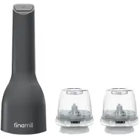 FINAMILL One midnight black mit zwei FinaPod Pro Plus Batteriebetrieben
