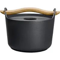 Iittala Sarpaneva Gusseisentopf - Emailliert mit Holzgriff - 3 l
